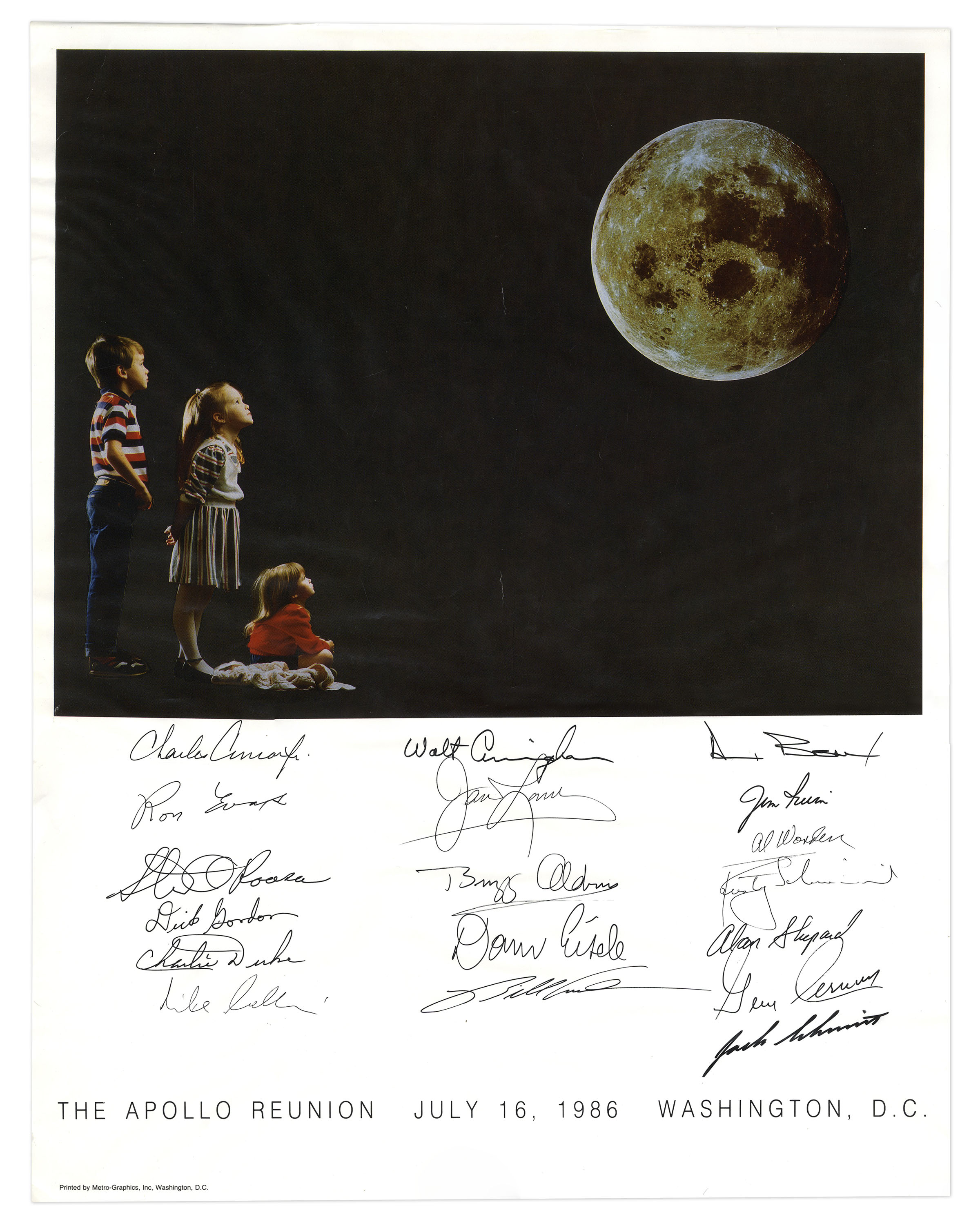 Sell Auction Lunar Landing Mission Profile Apollo Moonwalker Autographs