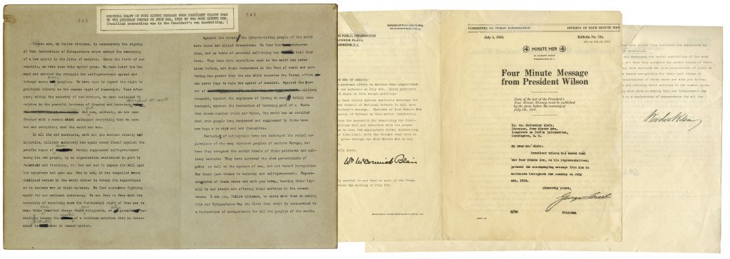 Woodrow Wilson April 2 1917 war declaration speech signed