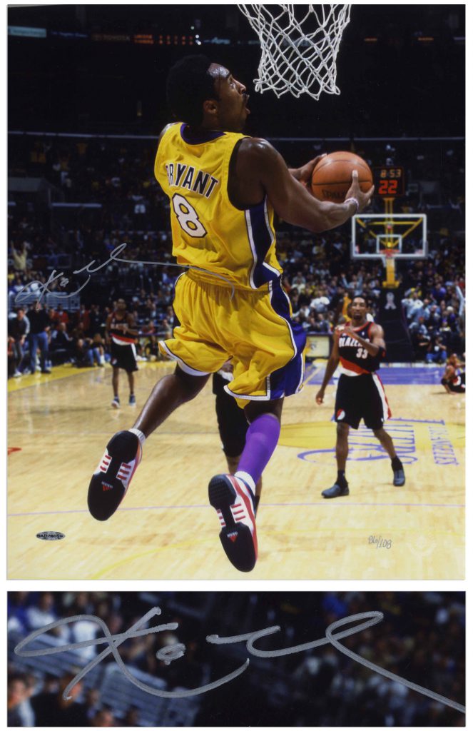 Upper Deck Kobe Bryant Reverse Slam 16" x 20" signed photo