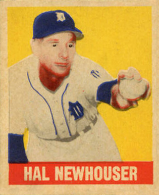 1948 Leaf Hal Newhouser #98 PSA 8