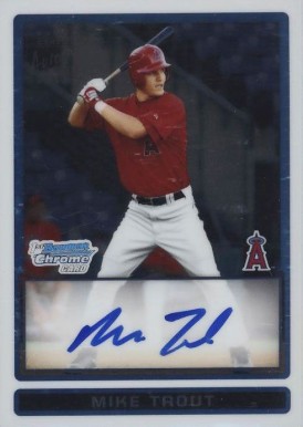 2009 Bowman Chrome Draft Mike Trout Gold Refractor PSA 9