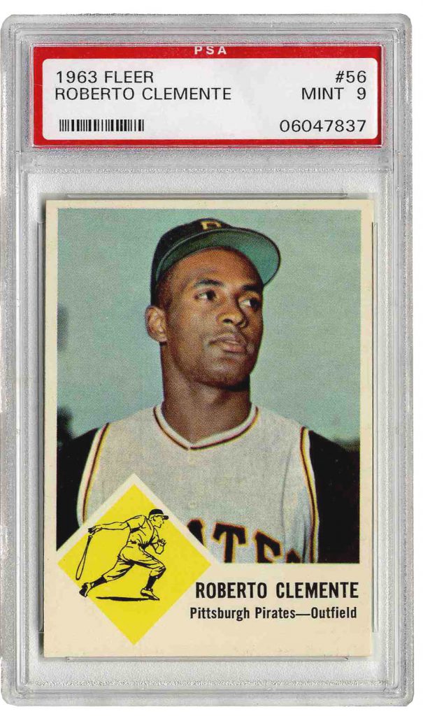 1963 Fleer Roberto Clemente #56 PSA 9