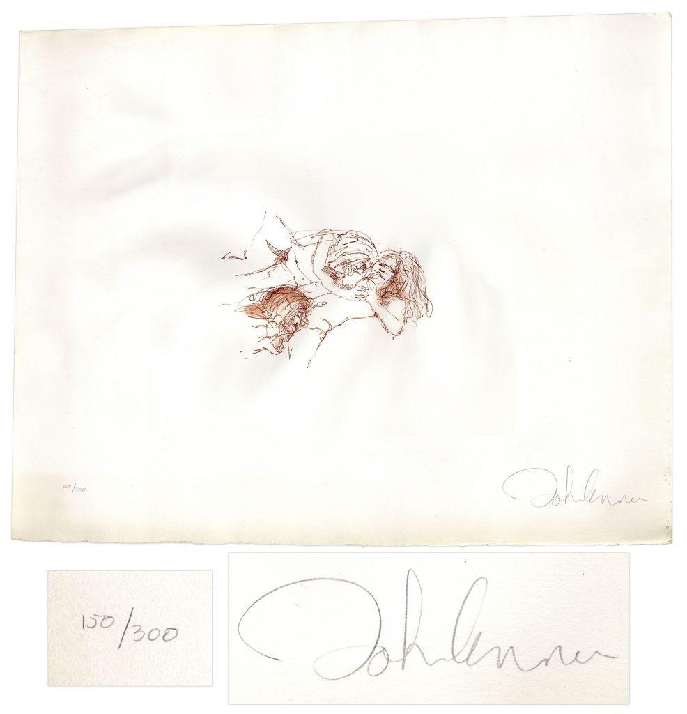 John Lennon signed Imagine poster