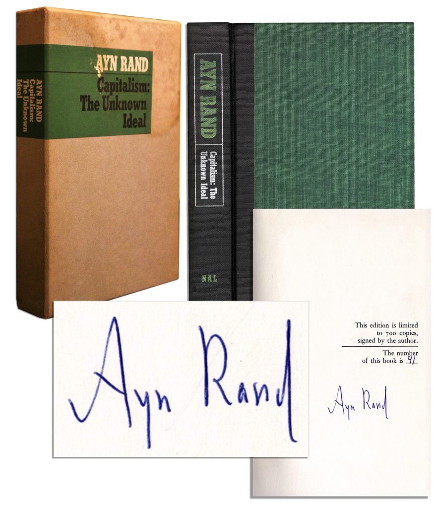  Ayn Rand Fountainhead 1943 1st edition printing in dust jacket