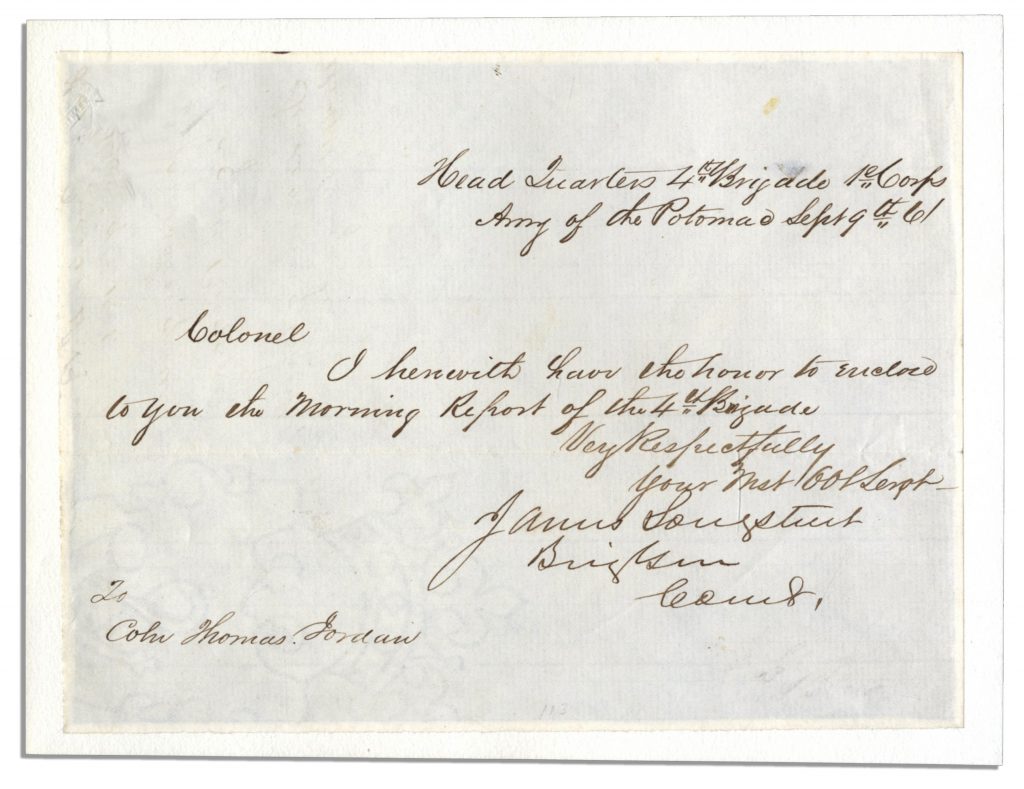 James Longstreet autograph