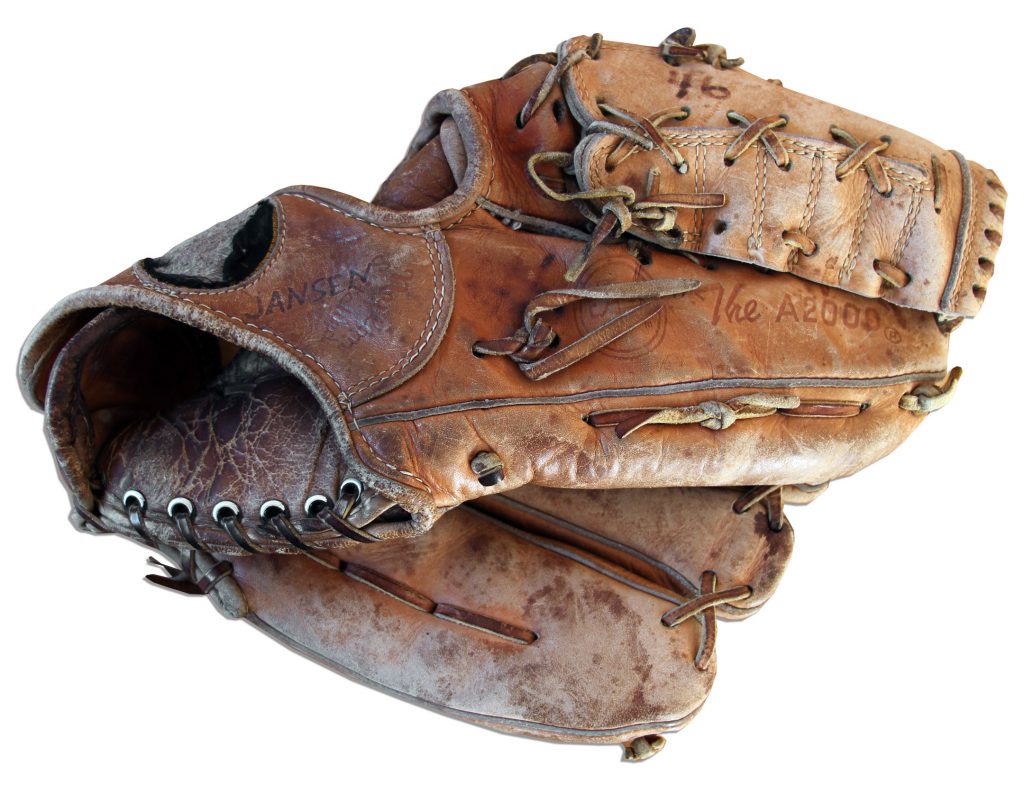  1950 New York Giants worn baseball glove