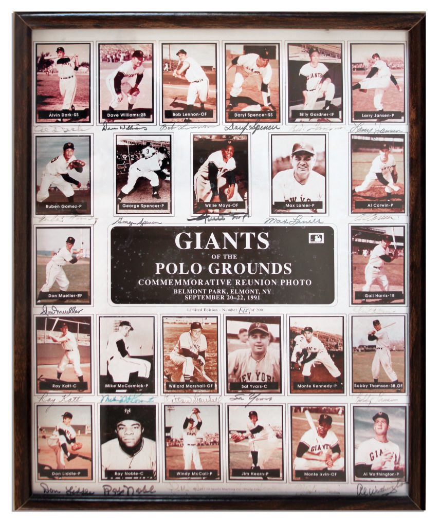1954 New York Giants signed photo