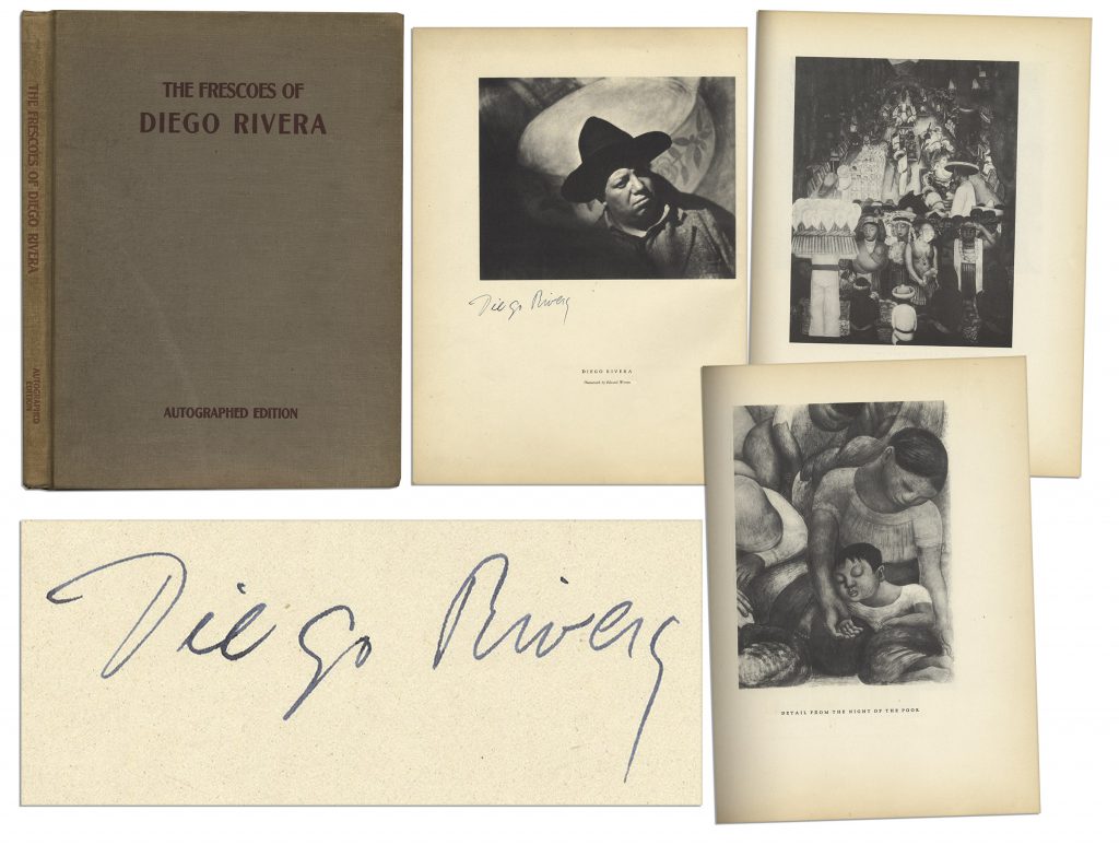 Diego Rivera autograph