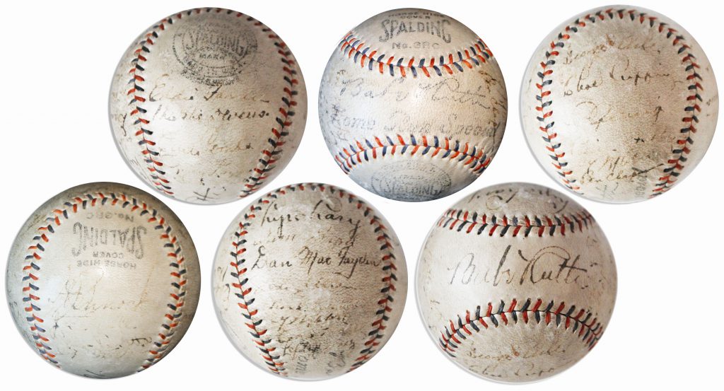 1933 New York Yankees Team Signed Baseball