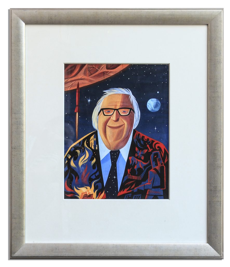 Carlo Rambaldi ET Extra Terrestrial art painting