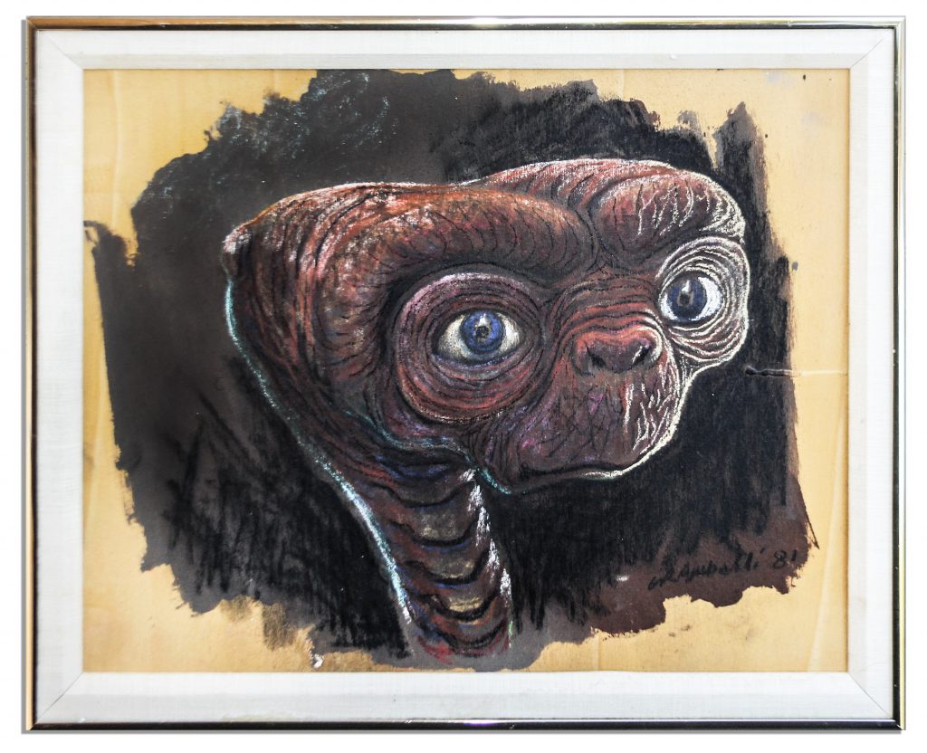Carlo Rambaldi ET Extra Terrestrial art painting