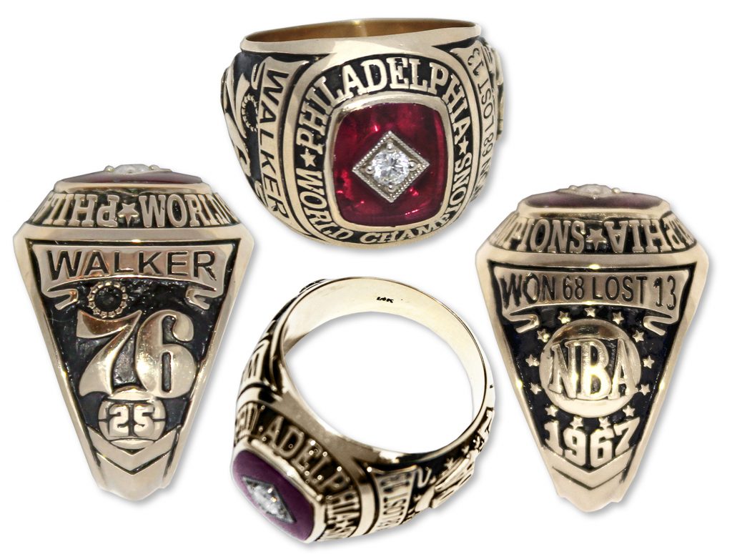 1967 Philadelphia 76ers NBA Championship ring