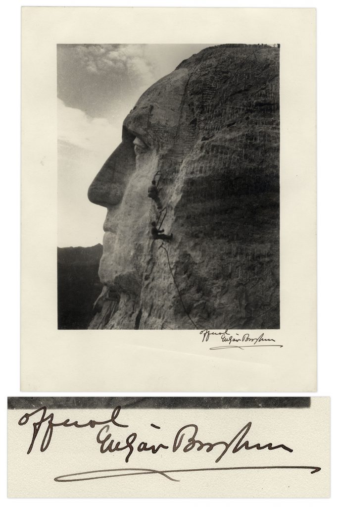Gutzon Borglum autograph