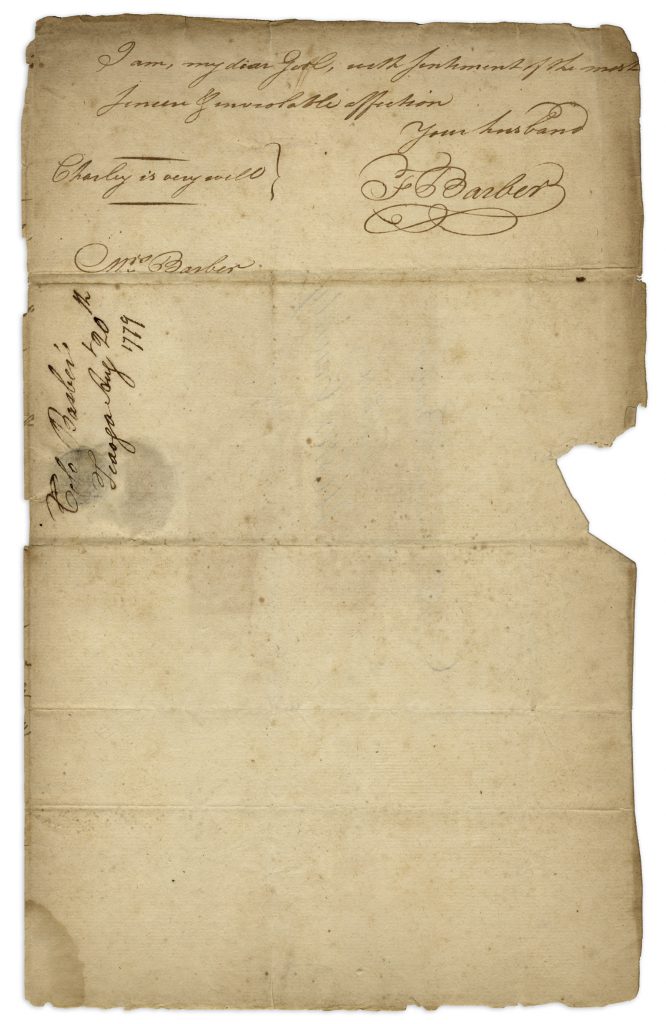 Francis Barber autograph