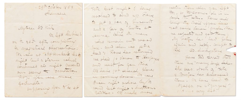 David Livingstone autograph