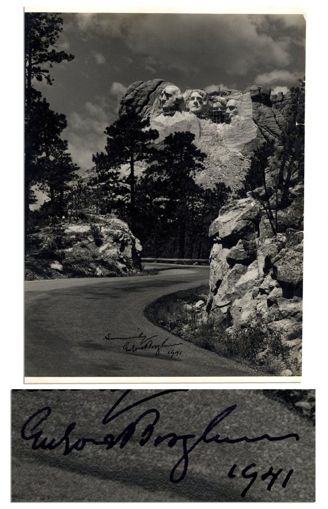 Gutzon Borglum autograph