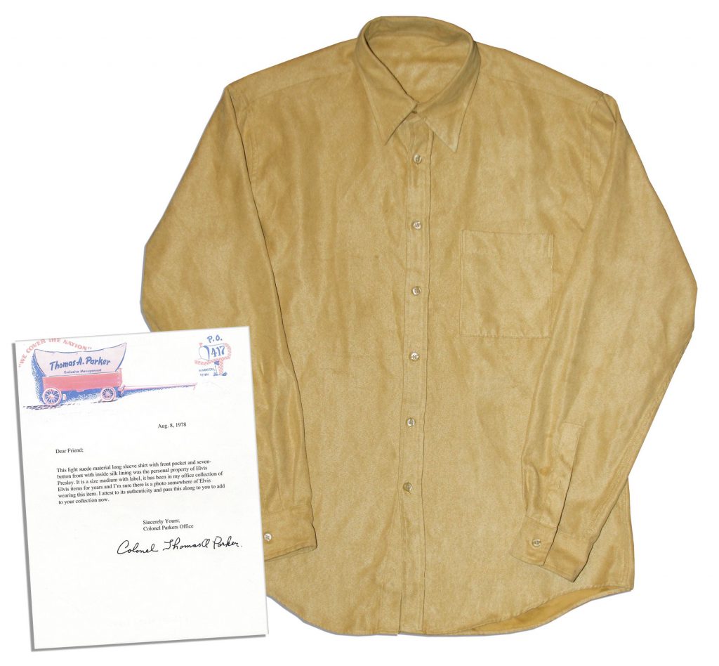 Elvis Presley Sam Phillips signed Sun Records contract