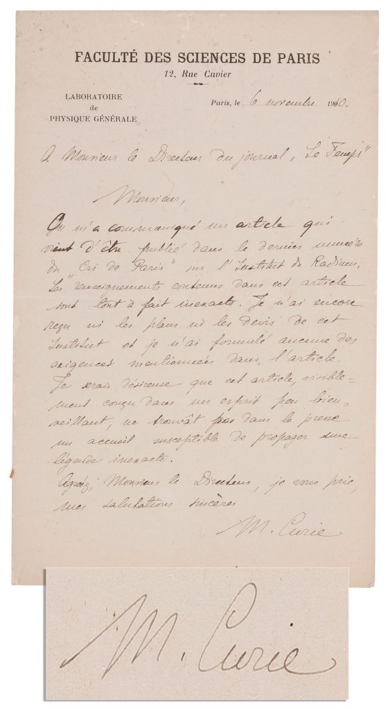 Marquis Nicolas de Condorcet autograph