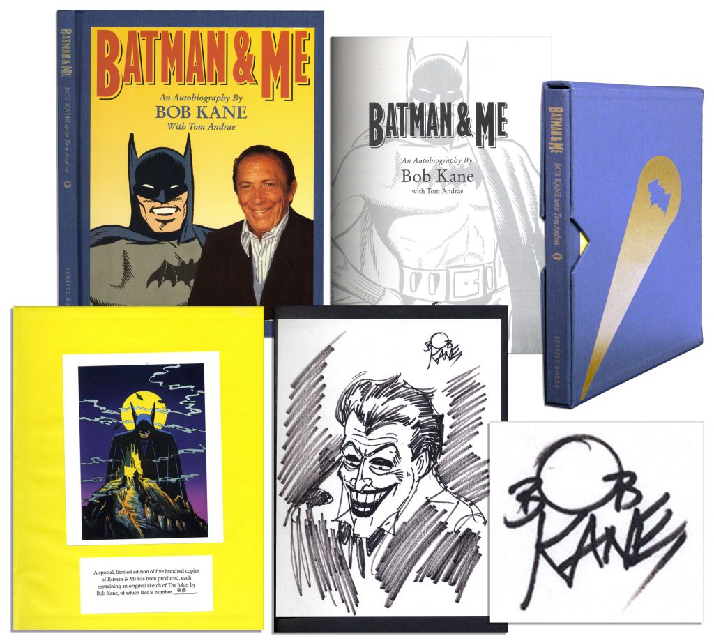 1943 Bob Kane Batman comic strip art