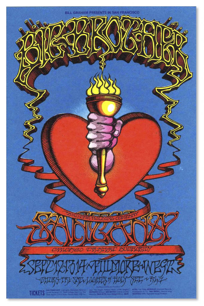 Great Society Big Brother Fillmore Auditorium concert poster