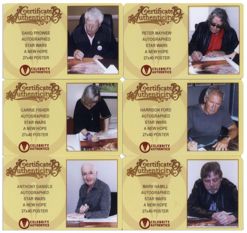 Star Wars autographs