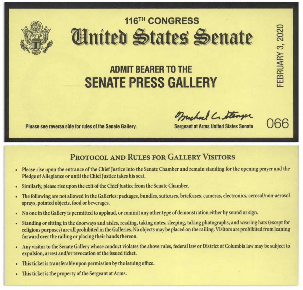 Donald Trump signed impeachment document
