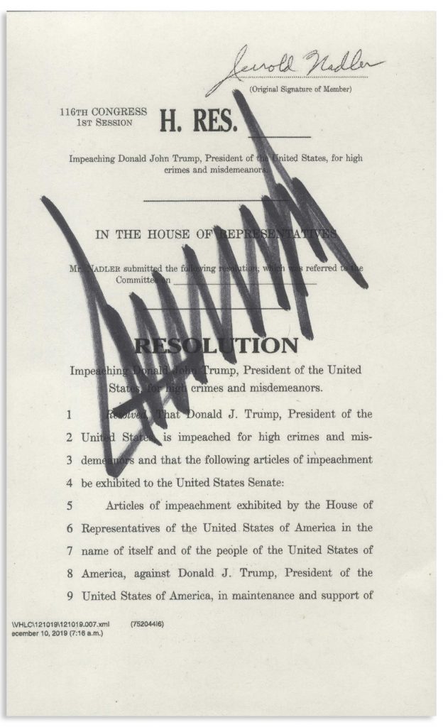 Donald Trump bill signing pen