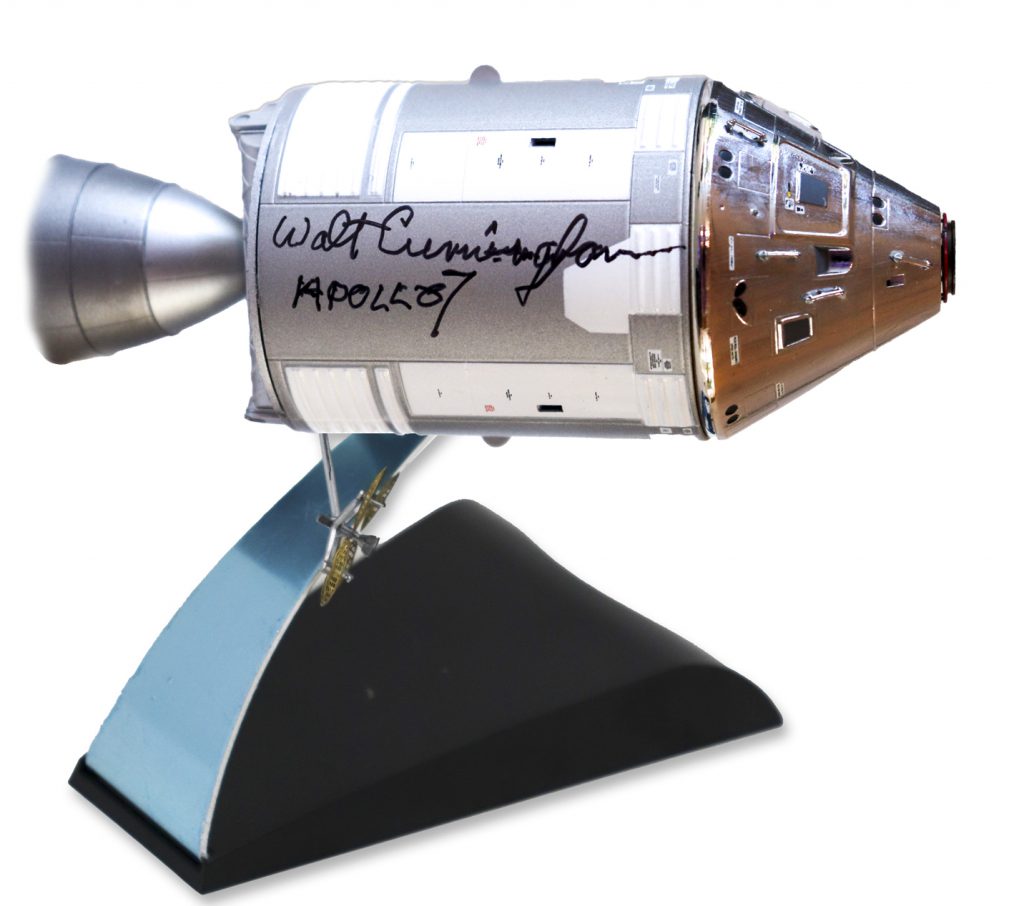 Walt Cunningham Signed Apollo 7 Command Service Model