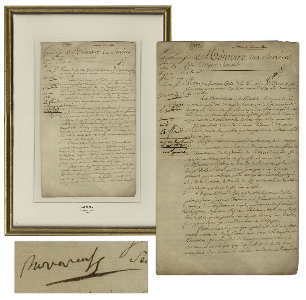 Jean Lannes letter signed