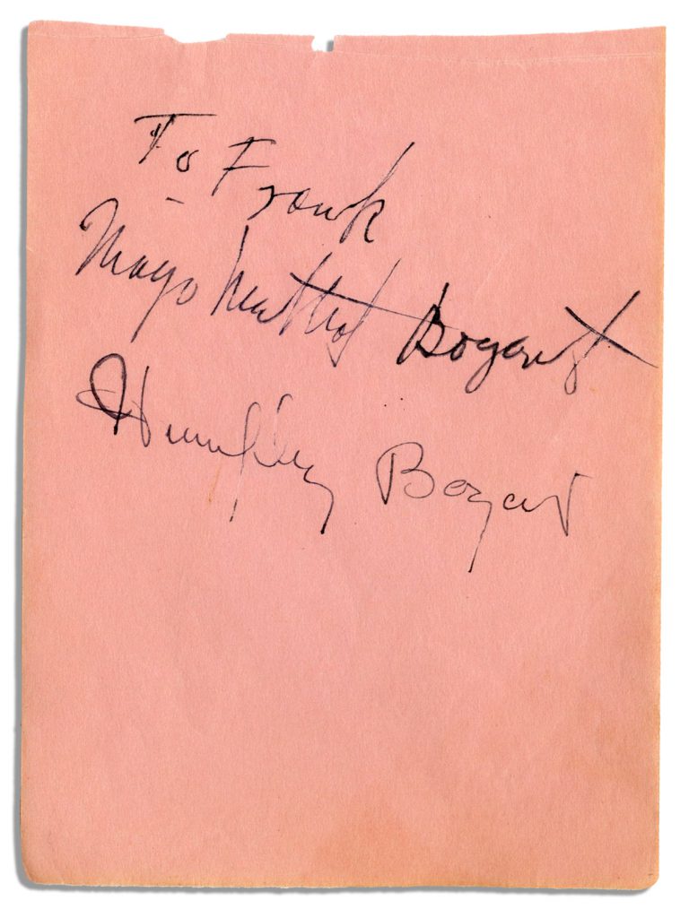 Humphrey Bogart Turkey Morgan Kid Galahad suit