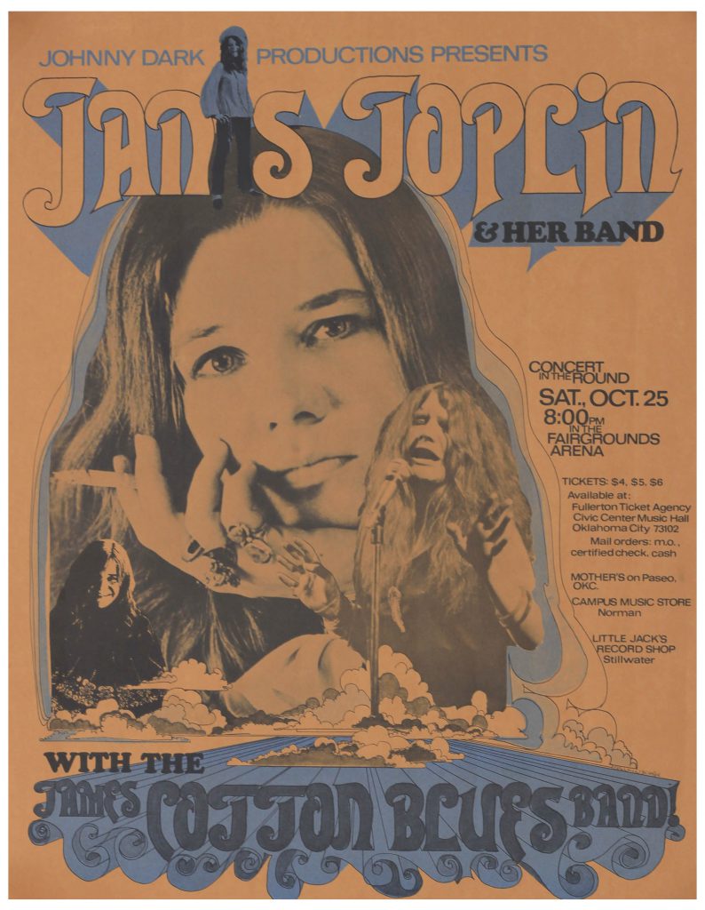  Janis Joplin 1969 Frankfurt Germany Concert Poster