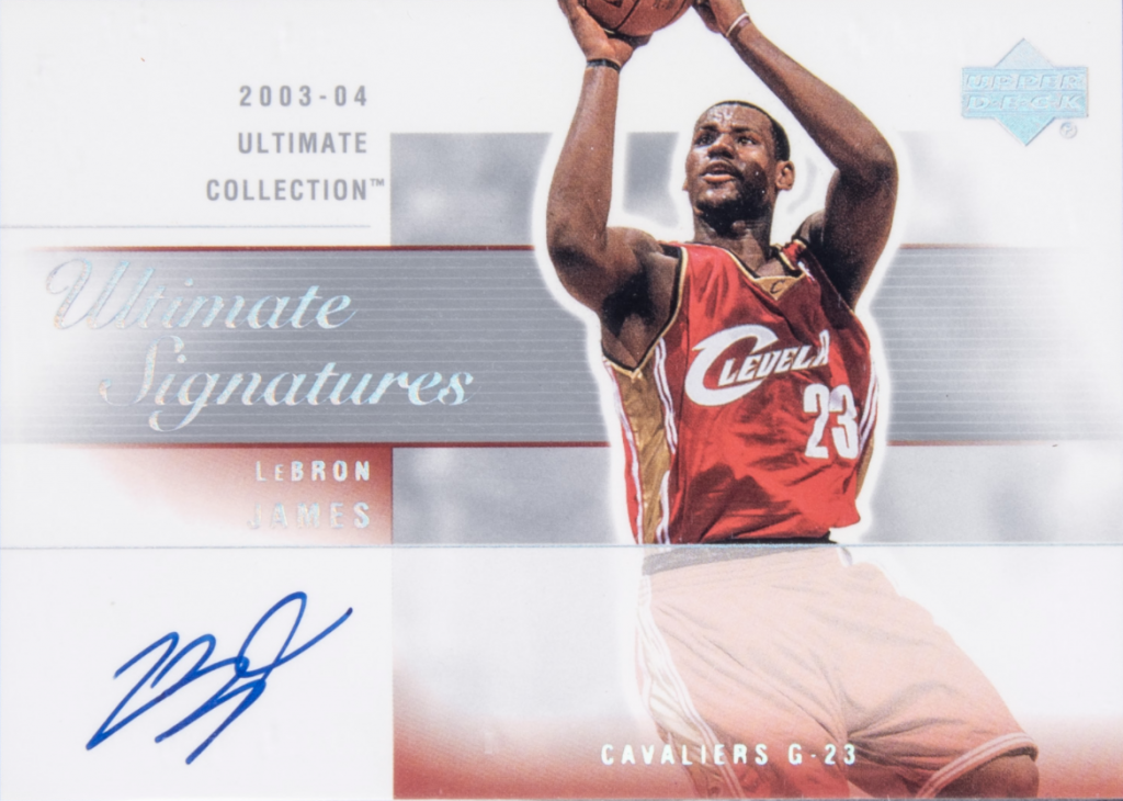 2003 UD Ultimate Collection Signatures #LJ LeBron James 