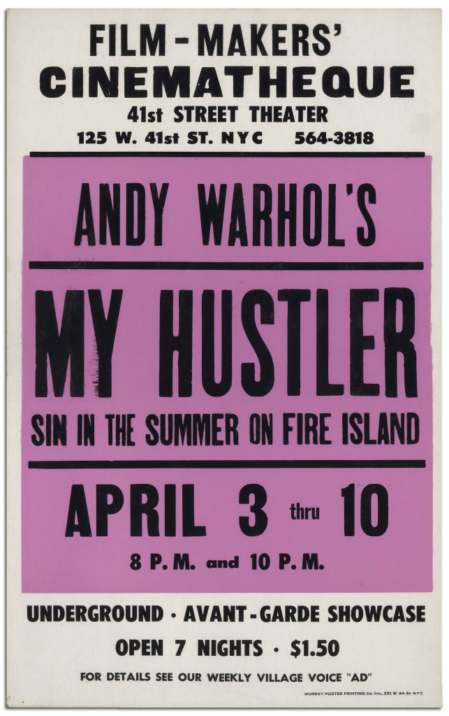 Andy Warhols My Hustler poster