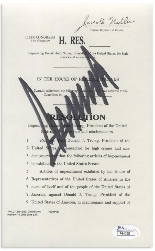 Donald Trump bill signing pen