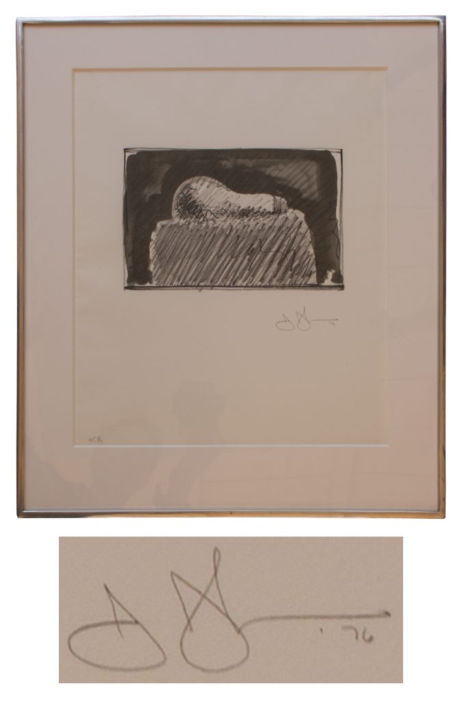 Jasper Johns Light Bulb lithograph