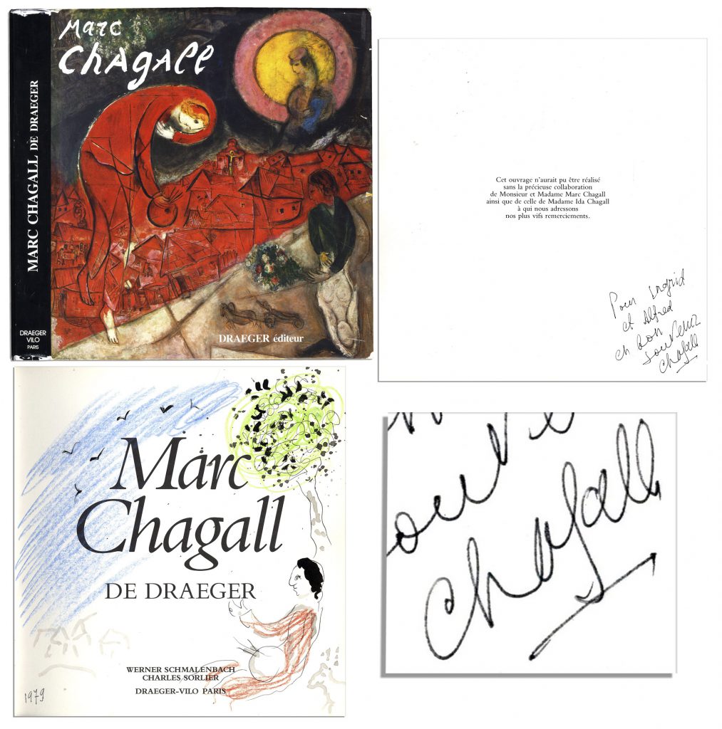 Marc Chagall Hebrew autograph letter signed