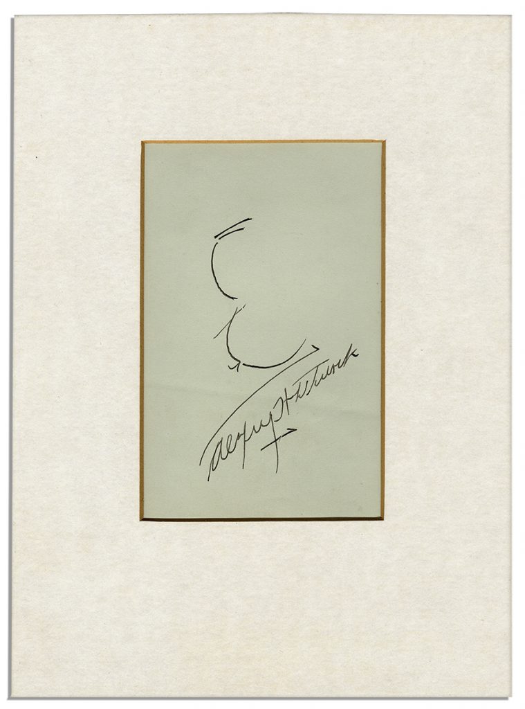 Alfred Hitchcock signed letter