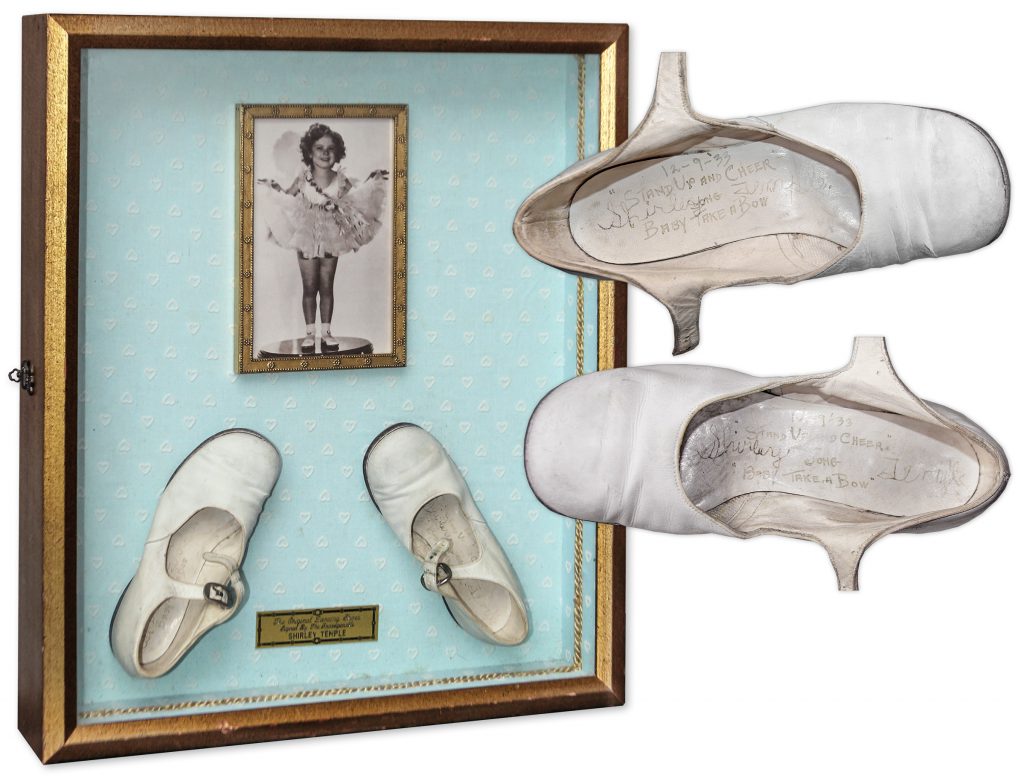 Shirley Temple worn tap dancing shoes