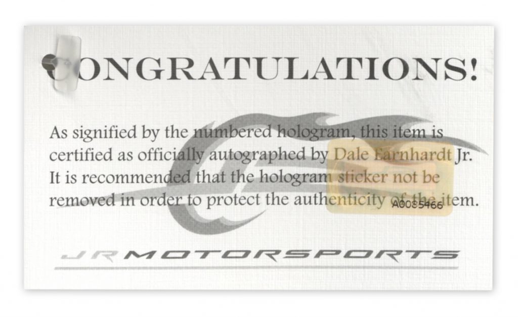Dale Earnhardt Jr worn signed driving gloves