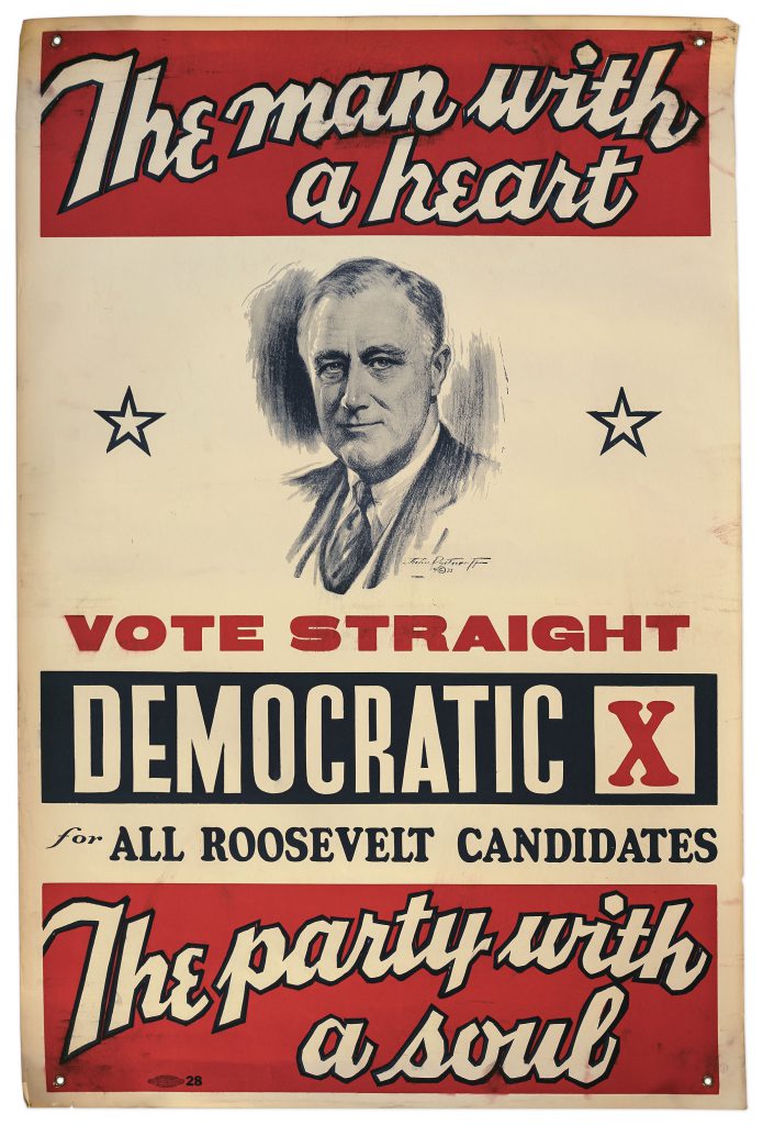 Franklin Roosevelt Man with Heart poster 