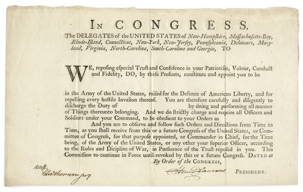 Henry Laurens autograph letter signed