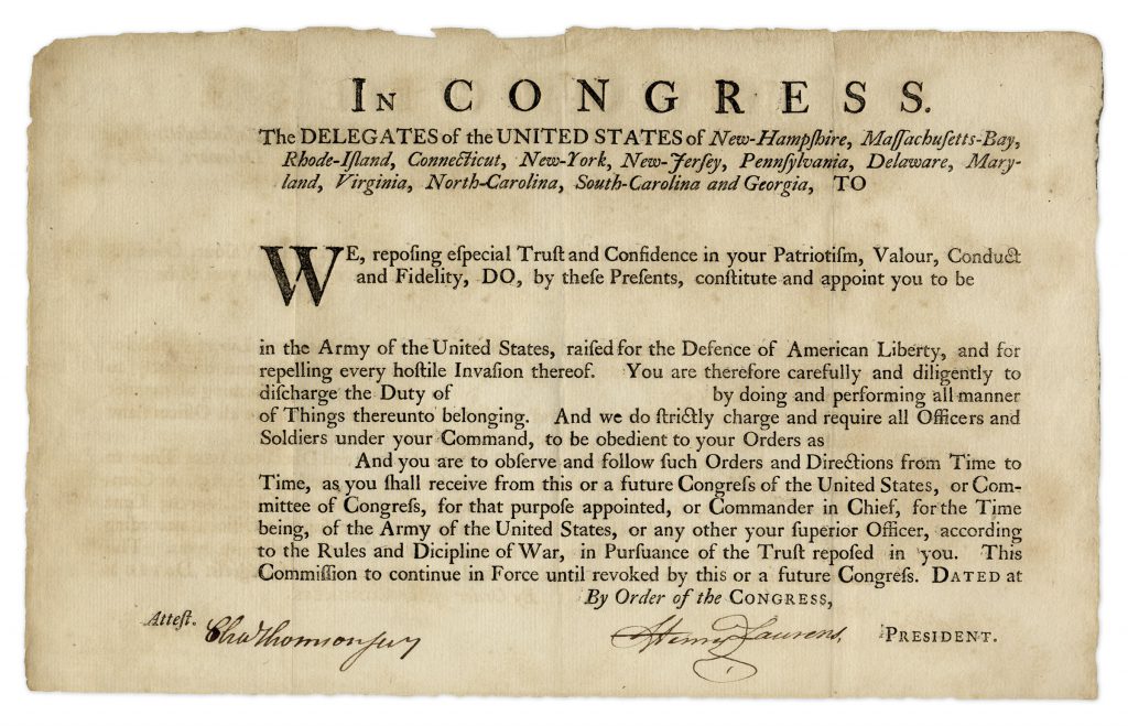 Henry Laurens autograph 