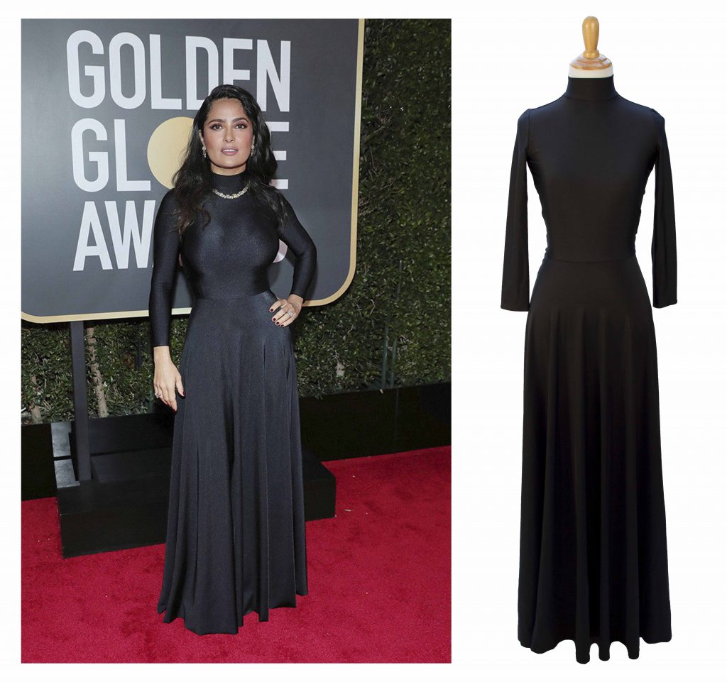  Salma Hayek worn dress from Golden Globes