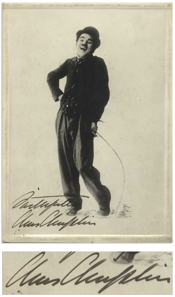 Charlie Chaplin autograph letter signed