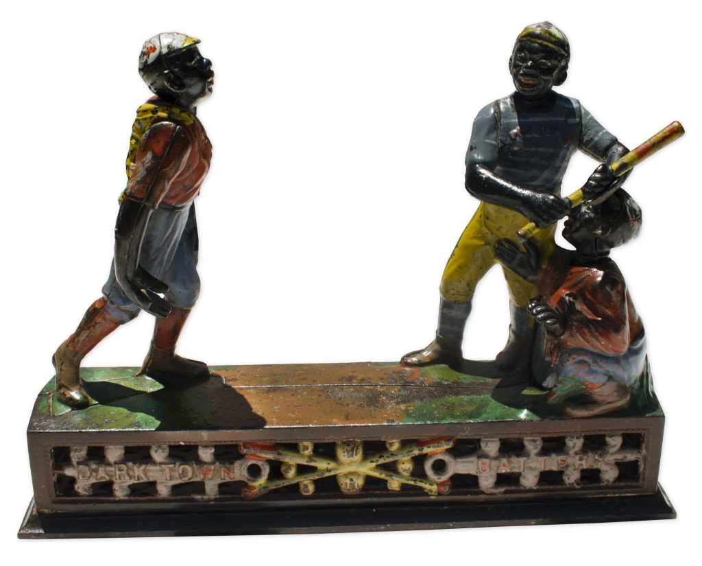 Dark Town Battery Cast Iron Mechanical Bank