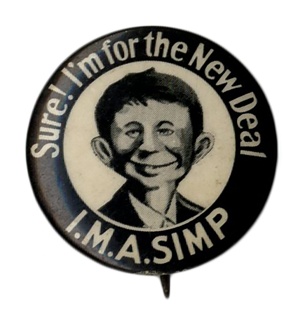 IMA Simp FDR Alfred E Neuman pin