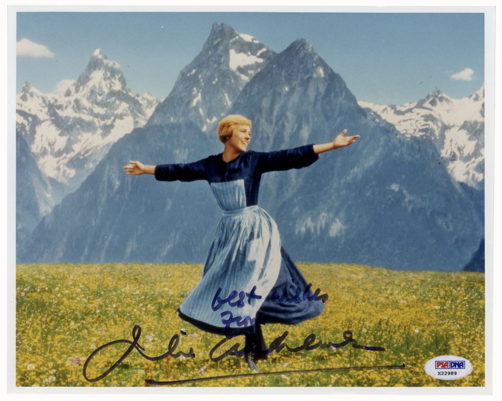 Julie Andrews signed Sound of Music photo