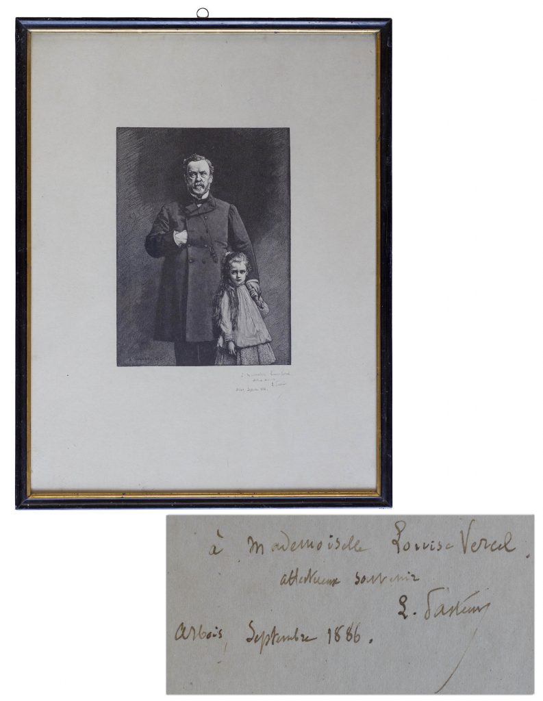 Louis Pasteur letter signed re rabies cure