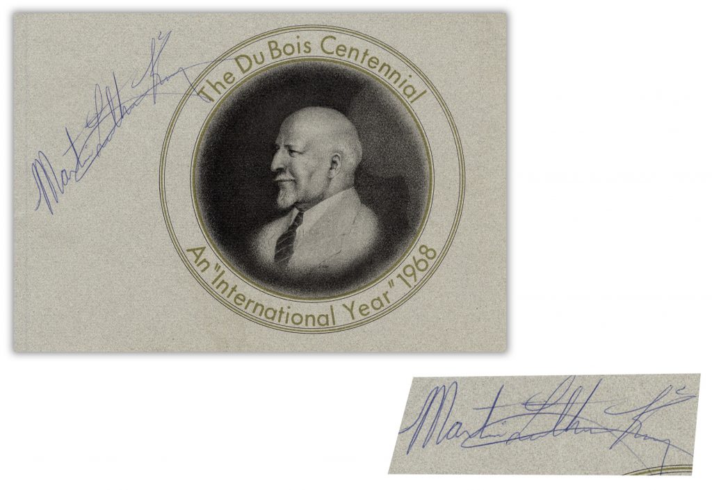 Martin Luther King signed program