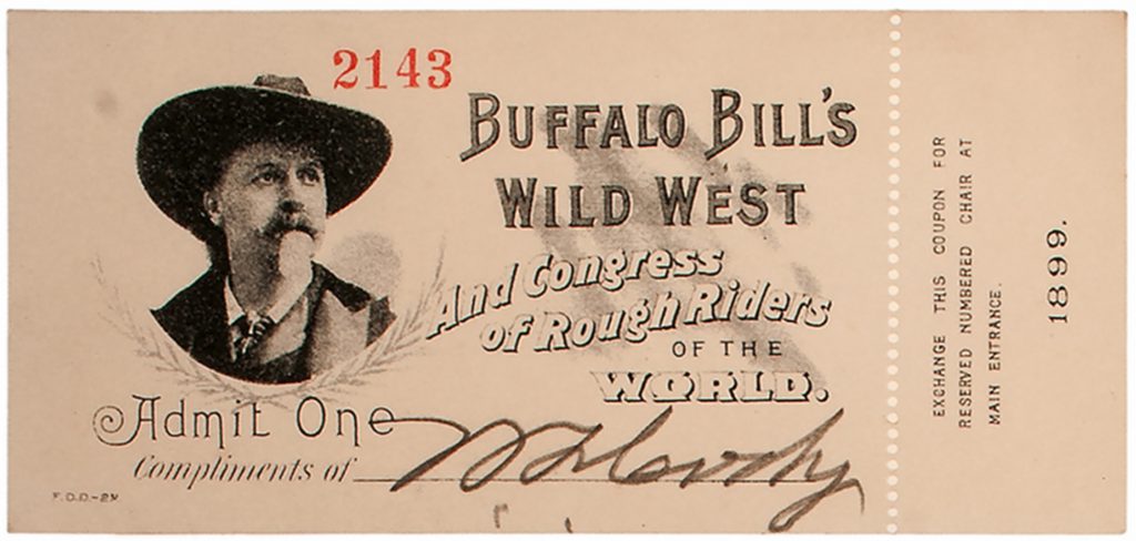 Buffalo Bill Cody orotone photo